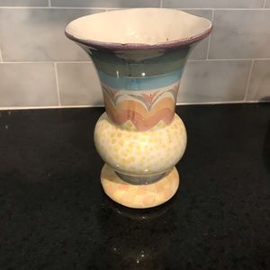 Mackenzie Childs Rare Original Retired vase 7"